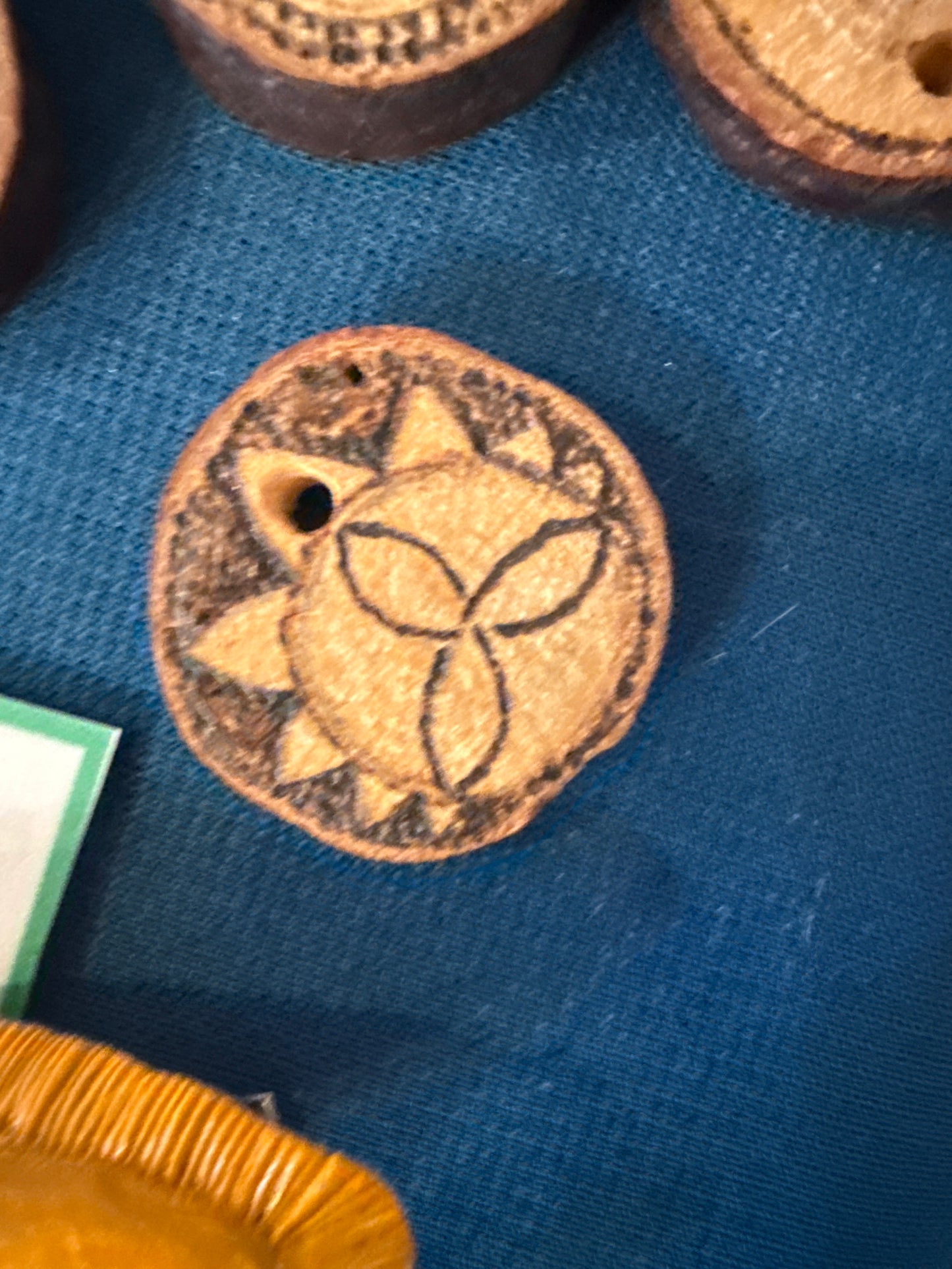 Wood burns pendants