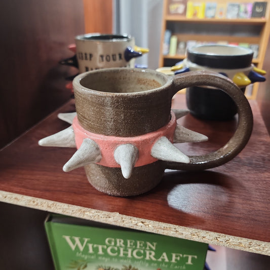 Spiked Mug | Brown & Pink | Bitchware Ceramics