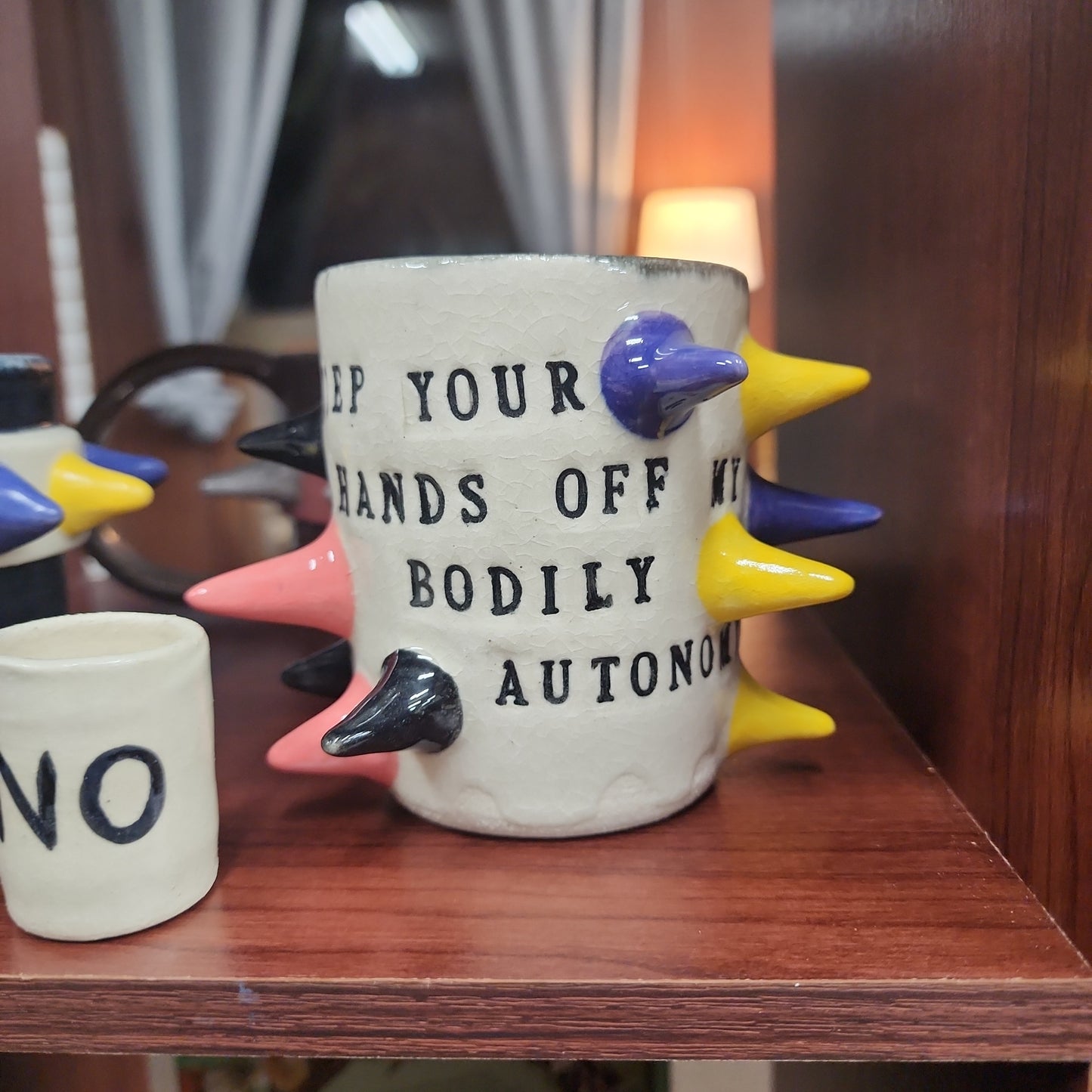 Spiked Mug | Bodily Autonomy | Trans Rights | Bitchware Ceramics