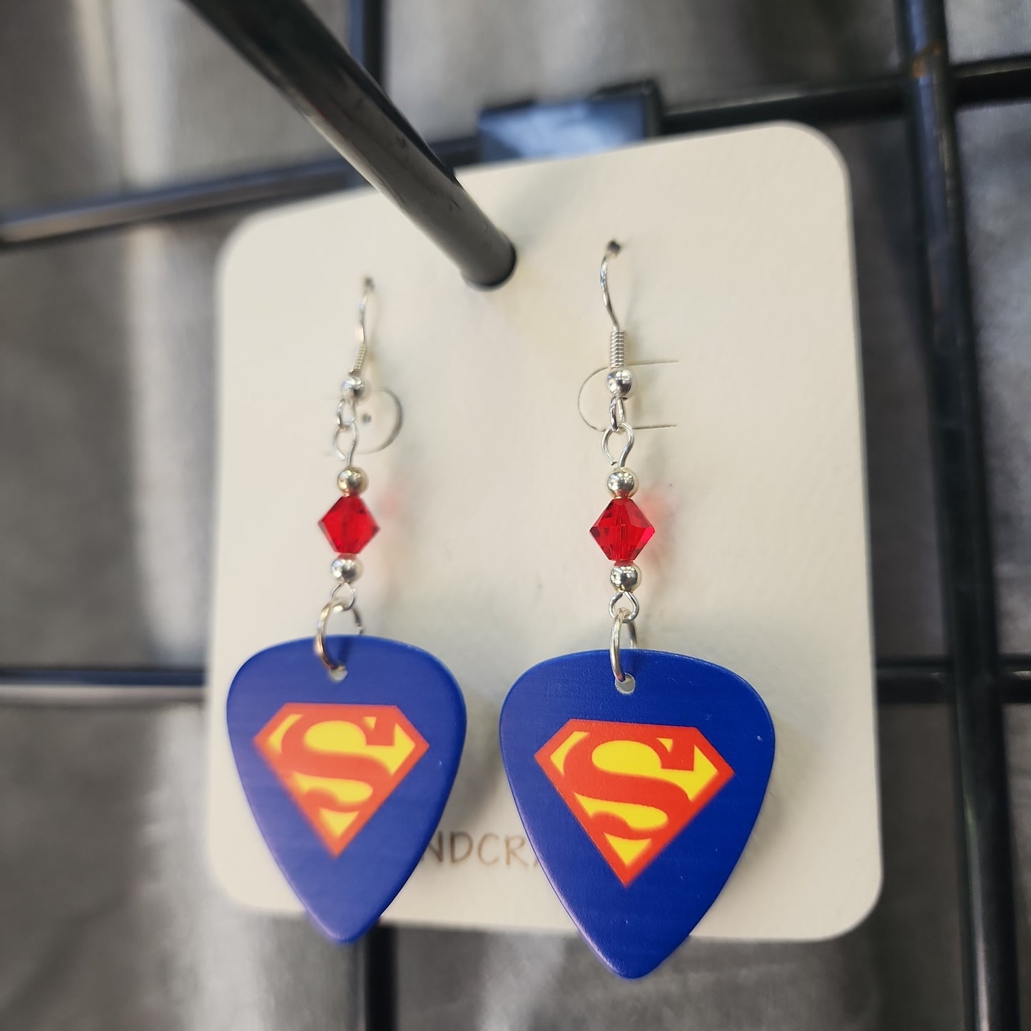 Handcrafted Guitar Pick Earrings by Gigi