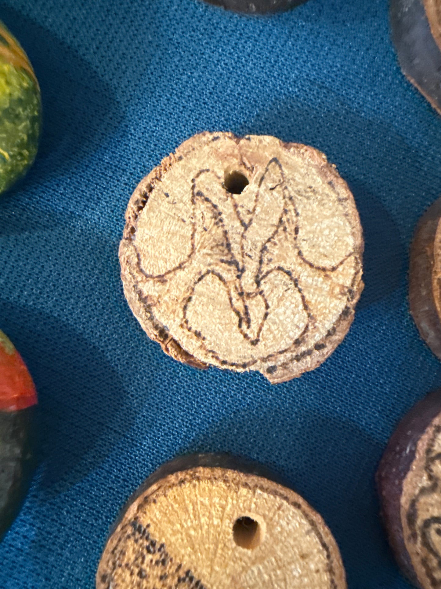 Wood burns pendants