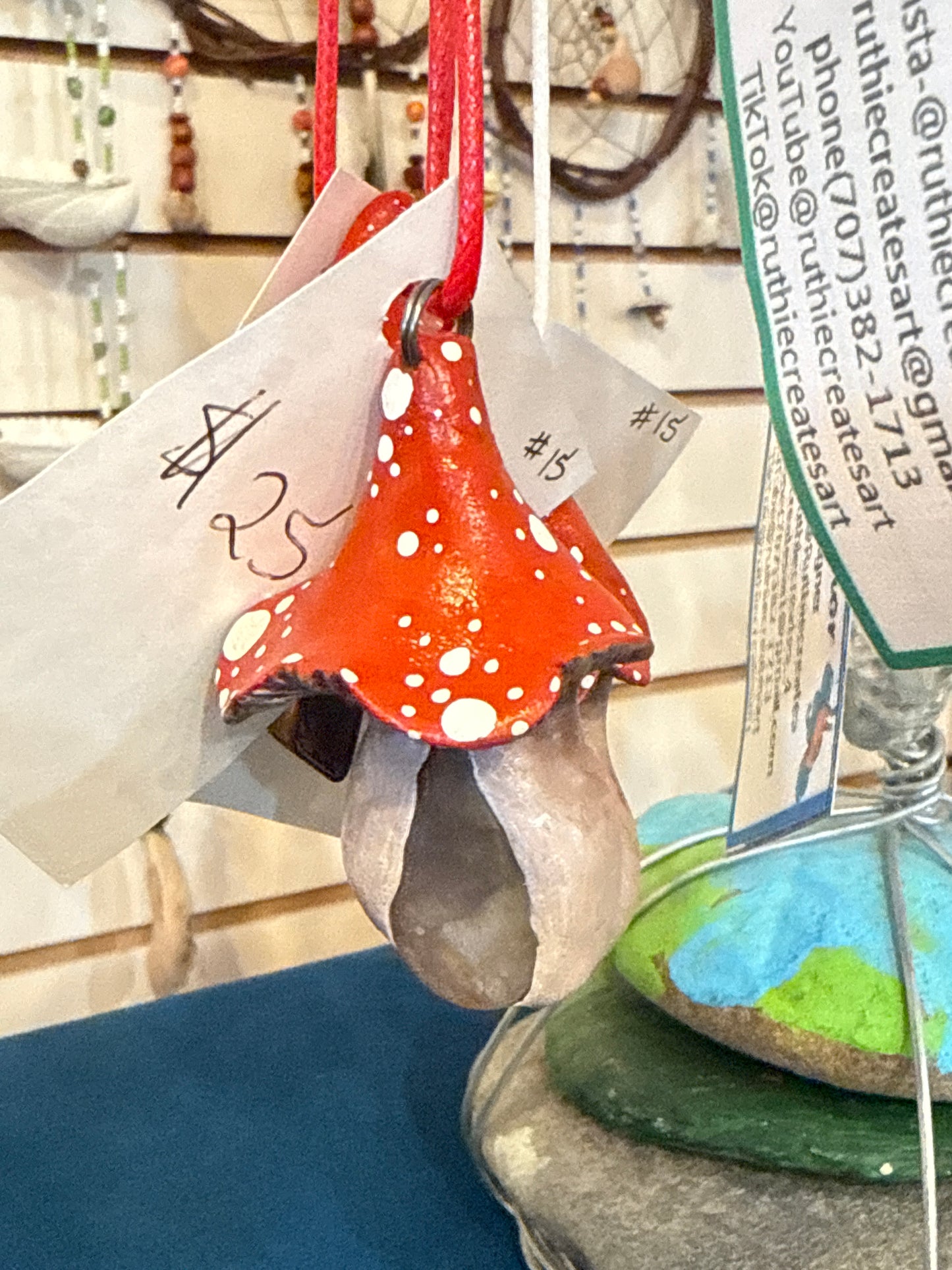 Mushroom Necklace-Ruth Taylor