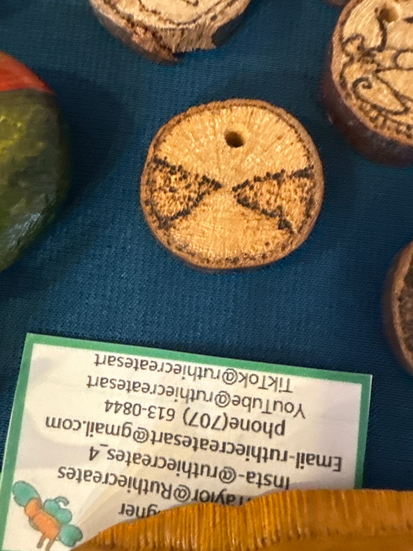 Wood burns pendants