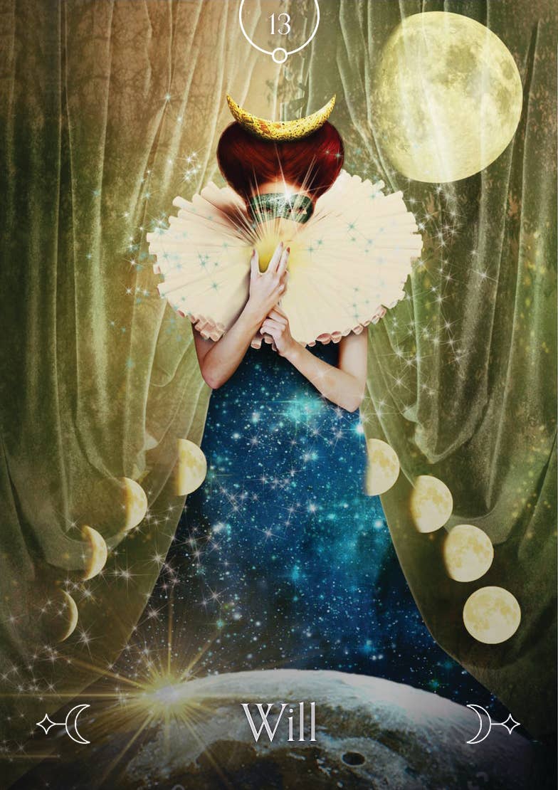 Queen of the Moon Oracle: 44 Full-Color Cards & Guidebook