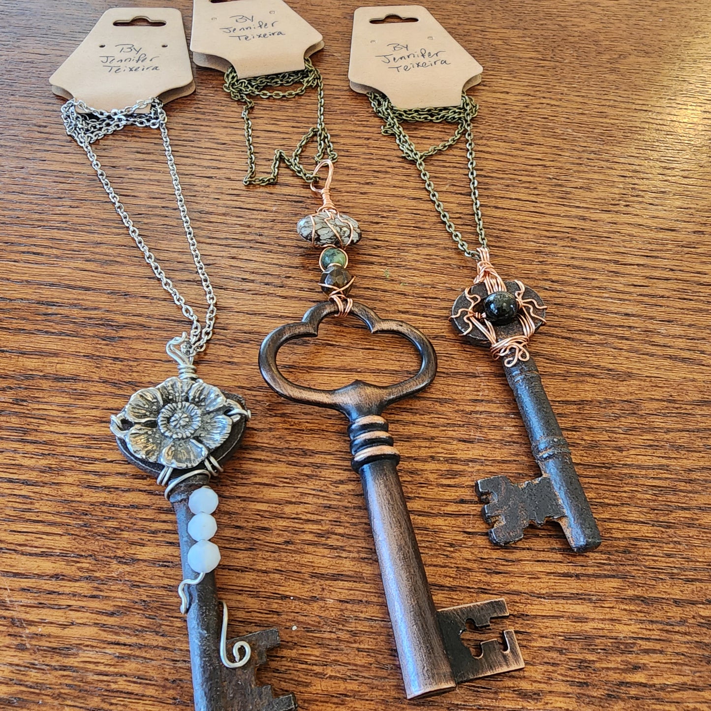 Key Pendants by Jennifer Teixeira