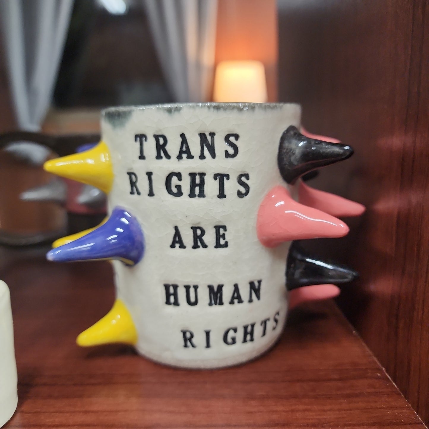 Spiked Mug | Bodily Autonomy | Trans Rights | Bitchware Ceramics