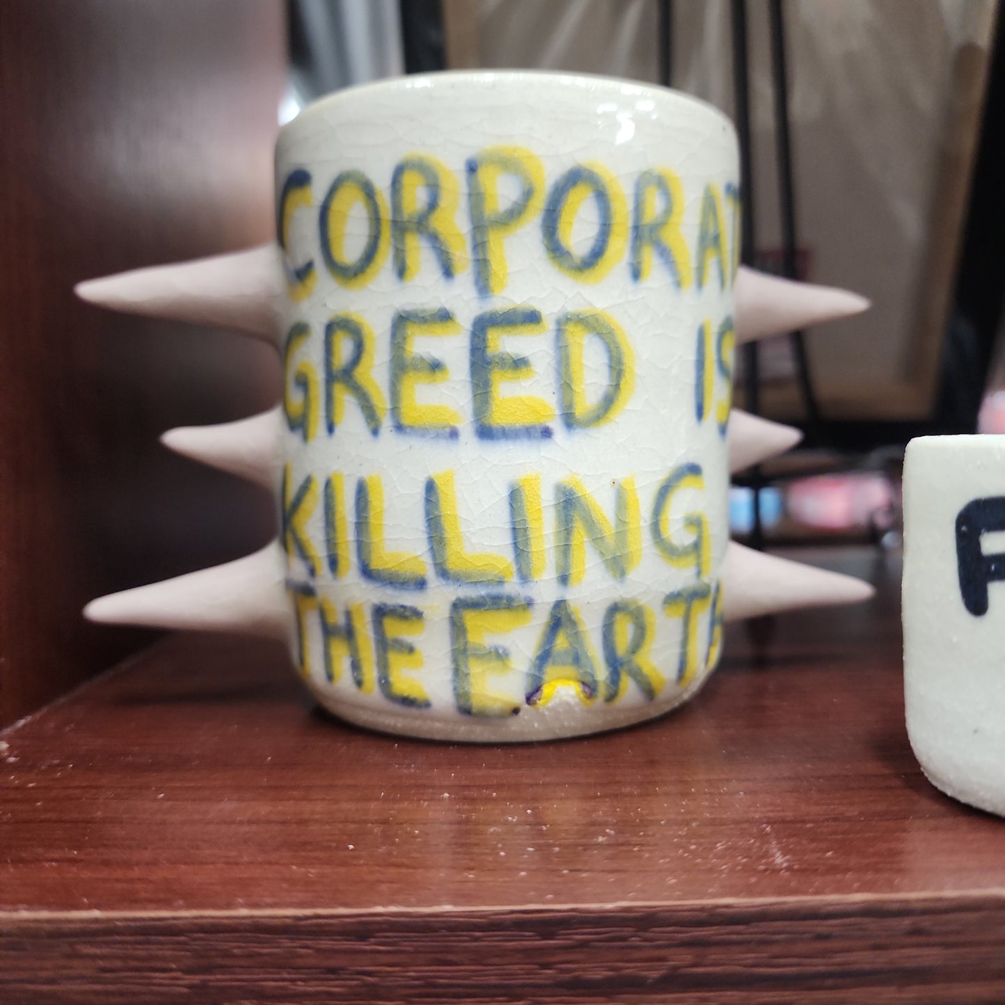 Spiked Mug | Eat The Rich | Bitchware Ceramics