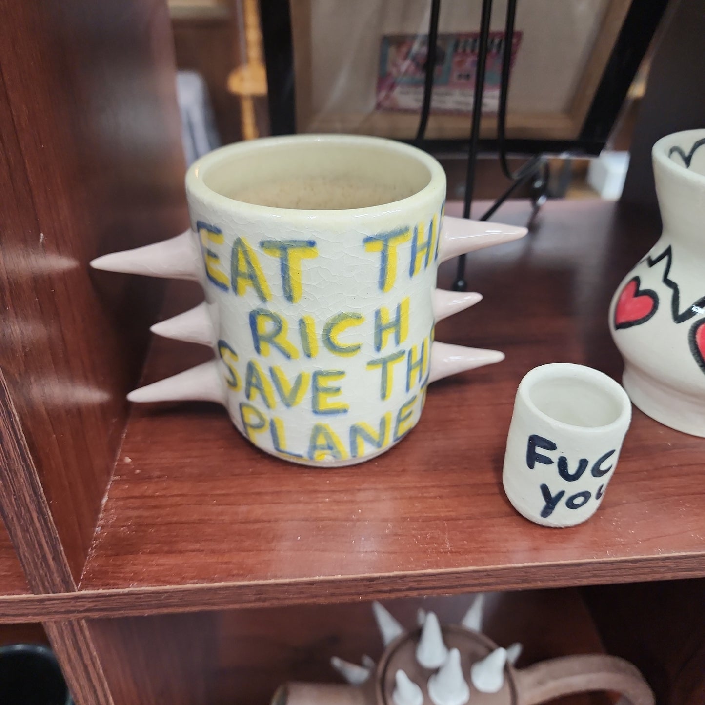Spiked Mug | Eat The Rich | Bitchware Ceramics