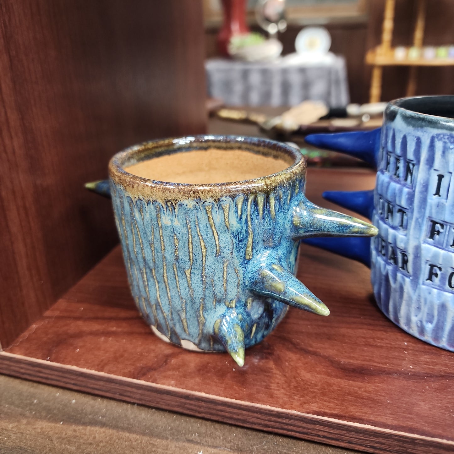 Spiked Mug | Blue & Brown | Bitchware Ceramics