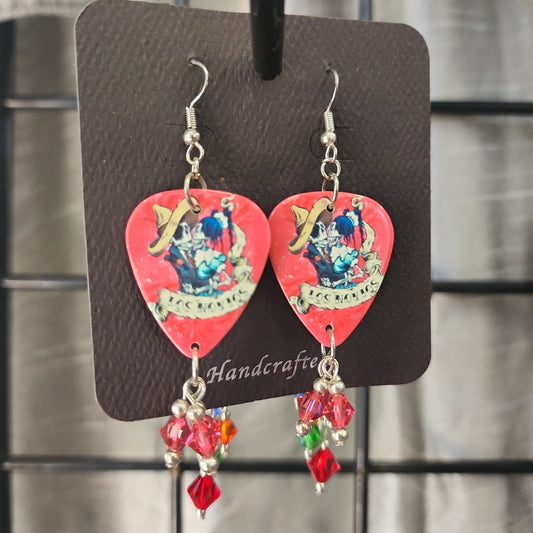 Handcrafted Guitar Pick Earrings by Gigi