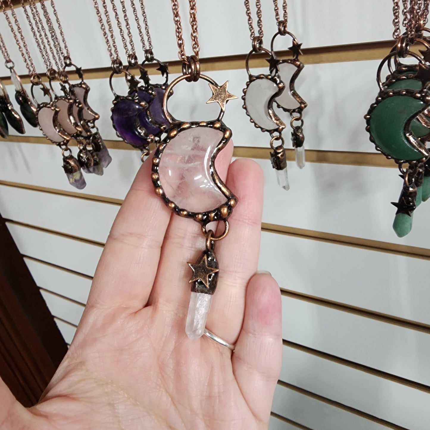 Crystal Dangle Pendants