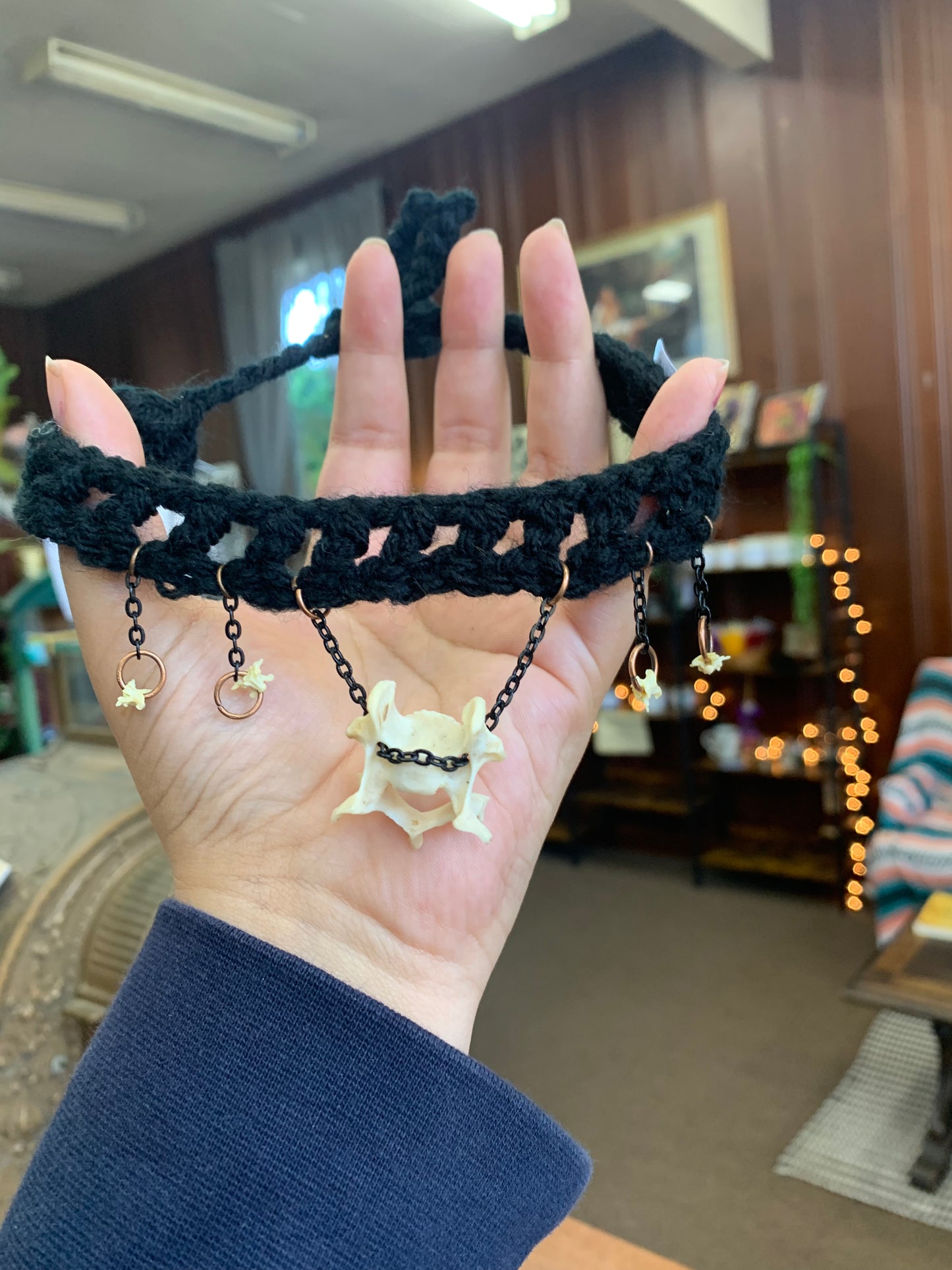 Mystic Eclipse Creations | Crochet Bone Charm Chokers