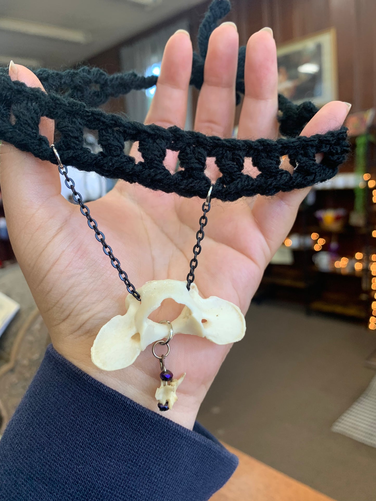 Mystic Eclipse Creations | Crochet Bone Charm Chokers