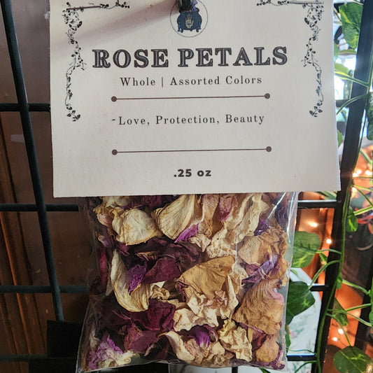 Rose Petals | Whole, Assorted Colors | 0.25 oz